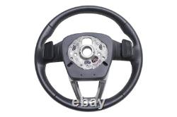 Audi S4 Black Leather Steering Wheel 2021 2024 OEM