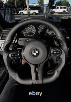 BMW F30 F32 F33 F36 M Sport Leather Steering Wheel + Air? Custom Flat Bottom