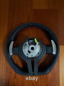 BMW F30 F32 F33 F36 M Sport Leather Steering Wheel + Air? Custom Flat Bottom