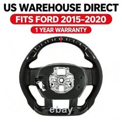 Black Carbon-Fiber-Look Steering Wheel-Fits 2015-2020 Ford F-150