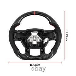 Black Carbon-Fiber-Look Steering Wheel-Fits 2015-2020 Ford F-150