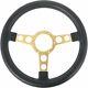 Black Gold Spoke Medium Thick Formula Steering Wheel 1972-1980 Firebird/trans Am