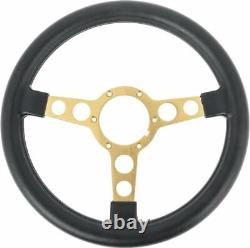 Black Gold Spoke Medium Thick Formula Steering Wheel 1972-1980 Firebird/Trans AM