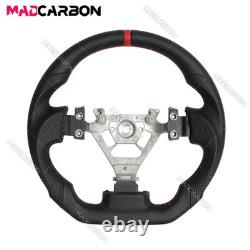 Black Leather Sport Steering Wheel for 2004-2007 Infiniti FX35 FX45 Red Stitch