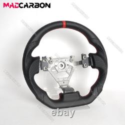 Black Leather Sport Steering Wheel for 2004-2007 Infiniti FX35 FX45 Red Stitch