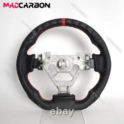 Black Leather Sport Steering Wheel for 2004-2007 Infiniti FX35 FX45 Red Stitch