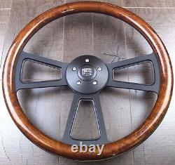 Black Muscle Steering Wheel 18 Rig (Freightliner, Kenworth, Peterbilt, Volvo)