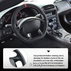 Black Nappa Leather Steering Wheel For Chevrolet Corvette C5 1997-2004