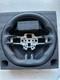 Black Perforated Leather Steering Wheel For 2018-2023 Mustang