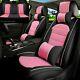 Black&purple Lady Luxury Pu Leather Sponge Comfortable Car Seat Covers 5-sit Set