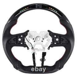 Black Real Carbon Fiber LED Steering Wheel For INFINITI Q60 2017 2022