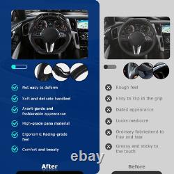 Black Real Carbon Fiber LED Steering Wheel For INFINITI Q60 2017 2022