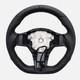 Black Ring Sport Leather Steering Wheel For Tesla Model 3 & Model Y Heated New