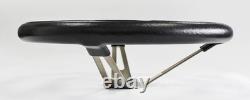 Black Steering Wheel 15 Stainless Steel Spokes fits 1967 Camaro script cap
