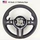 Black Steering Wheel For Bmw 5 6 7 Series F10 F11 F07 F12 F13 F01 F02 M5 F91 F92