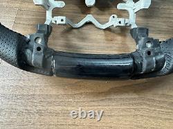 Black Wood Steering Wheel Leather For Toyota Prius 30 XW30 09-15 Prius C Prius