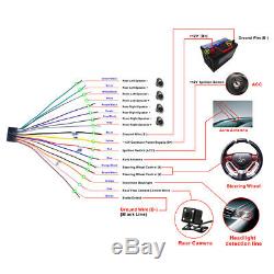 Bluetooth Car Stereo DVD CD Player 6.2 2Din Radio FM AUX Steering Wheel Control