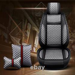 Breathable Auto Truck SUV Car Seat Cover Cushion Full Set Universal Front Rear