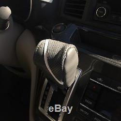 Breathable Cloth Seat Cover Neck Cushion Shift Knob Steering Wheel Grey 42001a