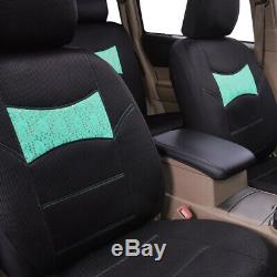 CARPASS New Arrival Mint Blue Car Seat Cover with Steering Wheel Cover Floor Mat