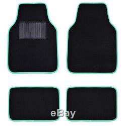 CARPASS New Arrival Mint Blue Car Seat Cover with Steering Wheel Cover Floor Mat