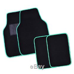 CARPASS New Arrival Mint Blue Car Seat Cover with Steering Wheel Cover Floor Mat