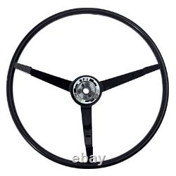 CJ Classics Steering Wheel Reproduction Black With Alternator Mustang 1965-1966