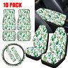 Cactus Car Seat Covers With Floor Mats, Steering Wheel Cover Full Set Of 10 Pack