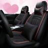 Car Suv Seat Cover 5d Pu Leather 5-seats Cushion Withsteering Wheel Cover 4 Season