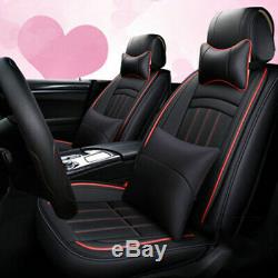 Car SUV Seat Cover 5D PU Leather 5-Seats Cushion withSteering Wheel Cover 4 Season