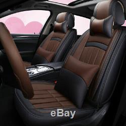 Car SUV Seat Cover 5D PU Leather 5-Seats Cushion withSteering Wheel Cover 4 Season