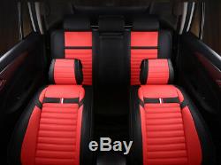 Car Seat Cover For Dodge Ram 1500 3500 09-18 Front+Rear Cushion+Steering wheel
