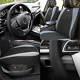 Car Seat Cover Leatherette Buckets Black Gray With Black Steering Cover For Suv
