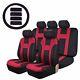 Car Seat Covers Full Set For Auto Withsteering Wheel/belt Pad/5 Head Rest