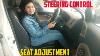 Car Steering Control Seat Adjustment How To Turn Your Steering Wheel Correctly Beginners Car Driving