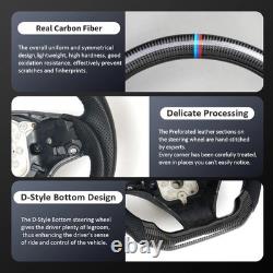 Carbon Fiber Flat Steering Wheel WithHeated For BMW G20 G22 G80 G28 M3 F40 F44 F87
