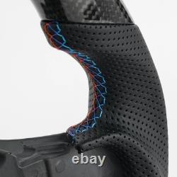 Carbon Fiber Flat Steering Wheel WithHeated For BMW G20 G22 G80 G28 M3 F40 F44 F87
