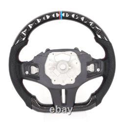 Carbon Fiber Flat Steering Wheel WithHeated For BMW G20 G22 G80 G28 M3 F40 F44 F87