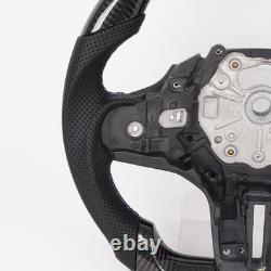 Carbon Fiber Flat Steering Wheel WithHeated For BMW G20 G22 G80 G28 M3 F40 F44 F87