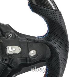 Carbon Fiber Flat Steering Wheel WithHeated For BMW G20 G22 G80 G28 M3 F40 F44 F87