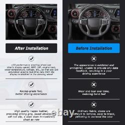 Carbon Fiber LED Steering Wheel For Chevrolet Silverado Blazer 2019+ withHeated