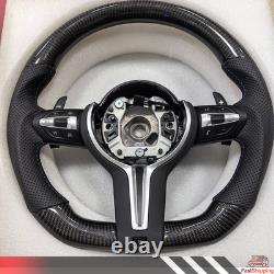 Carbon Fiber Leather Steering Wheel Fit For BMW F20 F22 F23 F30 F31 F32 2012-19 Carbon Fiber Leather Steering Wheel Fit For BMW F20 F22 F23 F30 F31 F32 2012-19