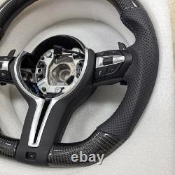 Carbon Fiber Leather Steering Wheel Fit For BMW F20 F22 F23 F30 F31 F32 2012-19