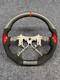 Carbon Fiber Leather Steering Wheel Fit Toyota Tundra Land Cruiser Sequoia Hiace