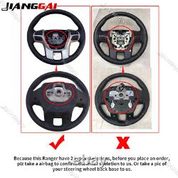 Carbon Fiber Leather Steering Wheel For Ford Ranger Raptor PX2 PX3 2016-2022
