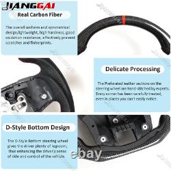 Carbon Fiber Leather Steering Wheel For Ford Ranger Raptor PX2 PX3 2016-2022