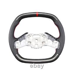 Carbon Fiber Perforated Leather Steering Wheel Fit Corvette C8 ZR1 withHeated 20+