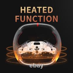 Carbon Fiber Perforated Leather Steering Wheel Fit Corvette C8 ZR1 withHeated 20+