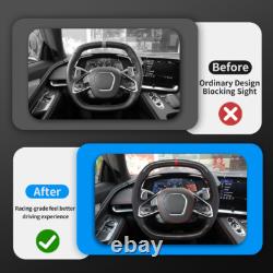 Carbon Fiber Perforated Leather Steering Wheel Fit Corvette C8 ZR1 withHeated 20+