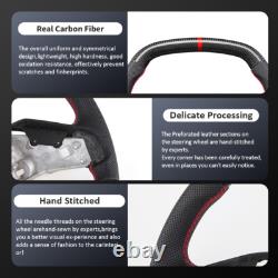 Carbon Fiber Perforated Leather Steering Wheel Fit Corvette C8 ZR1 withHeated 20+